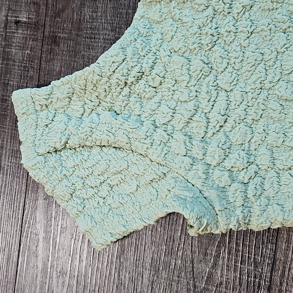 Anthropologie Maeve - Textured Mint Crop Top - Picture 4 of 5